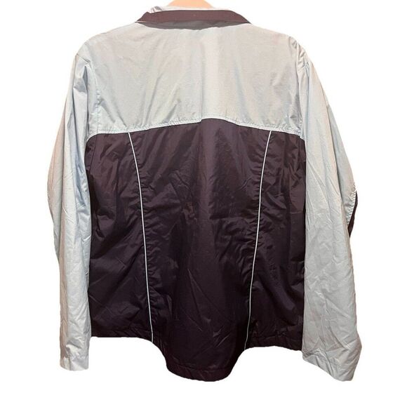 NEW Nike Jacket Womens Large Two Tone Blue Nylon Y2K Lined Windbreaker 223178 - Picture 2 of 5